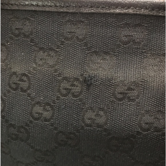 Authentic Gucci black monogram canvas tote bag - Picture 13 of 16